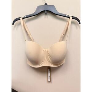 SKIMS FITS EVERYBODY Strapless Bra - Sand Size 32DDD NWT #1809